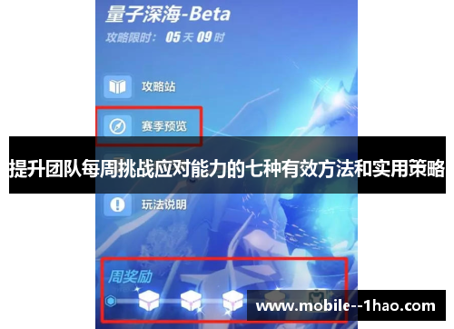 提升团队每周挑战应对能力的七种有效方法和实用策略